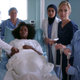 Finch appears at far right in “Silent All These Years,” one of the Grey’s Anatomy episodes she wrote.